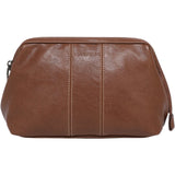 Albie Cosmetic Case - Cognac