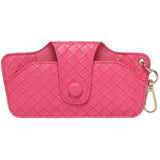 Skittle Sunglass Case - Woven Hot Pink