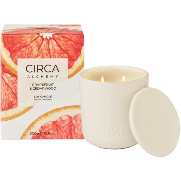 300g Candle Alchemy - Grapefruit & Cedarwood