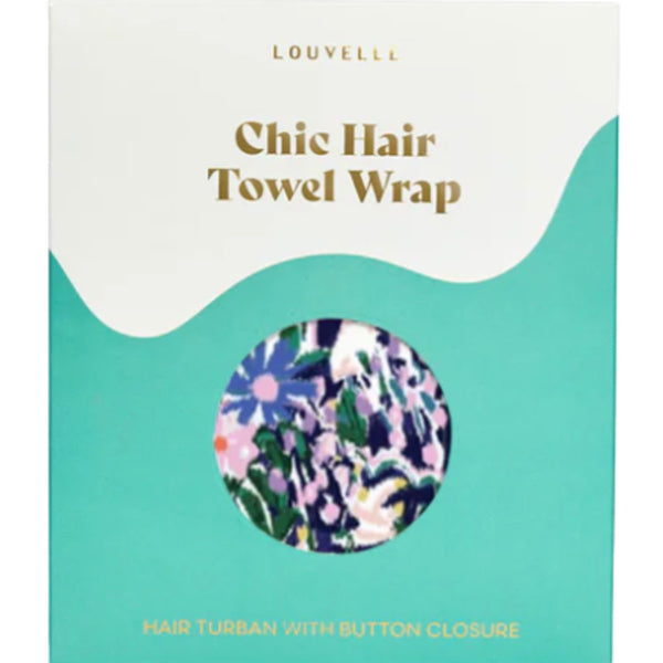 Riva Hair Towel Wrap - Floral Ikat