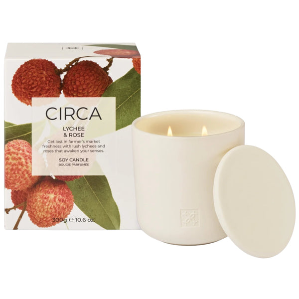 300g Candle - Lychee & Rose