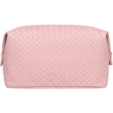 Lucinda Woven Cosmetic Case - Pink