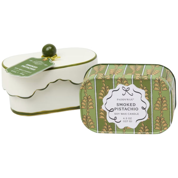 Porcelain Candle 5.5oz - Smoked Pistachio