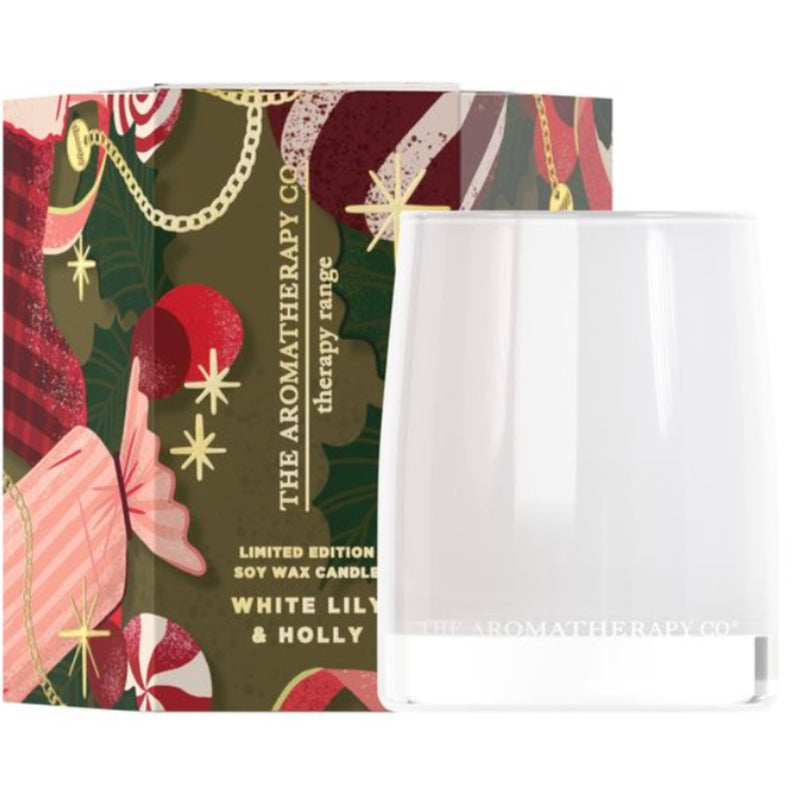80g Candle - White Lily & Holly