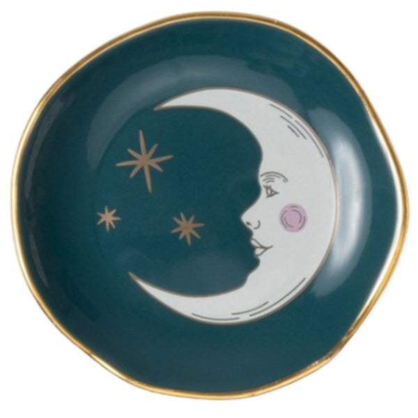 Trinket Dish - Teal Moon