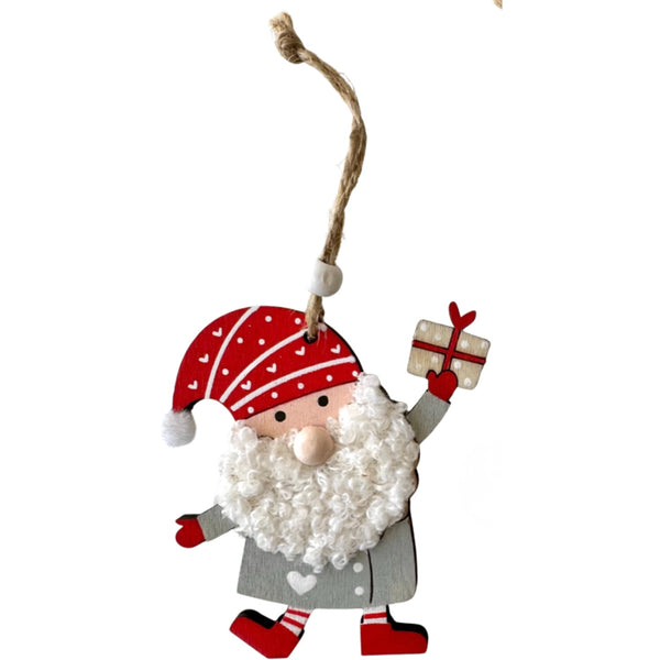Santa Sack Hanging Deco Red
