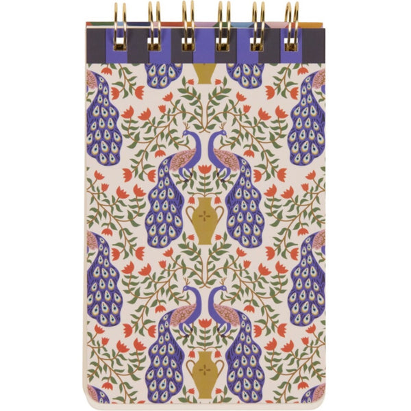 Twin Wire Notepad - Peacock