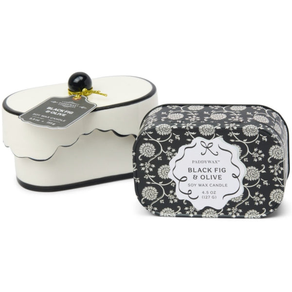 Porcelain Candle 5.5oz - Black Fig/Olive