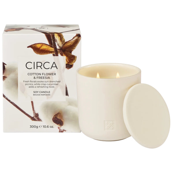 300g Candle - Cotton Flower & Freesia