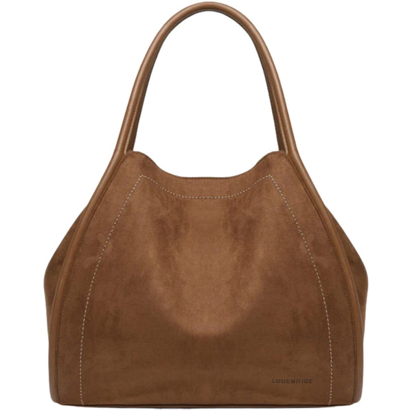 Sutton Suedette Shoulder Bag - Tan