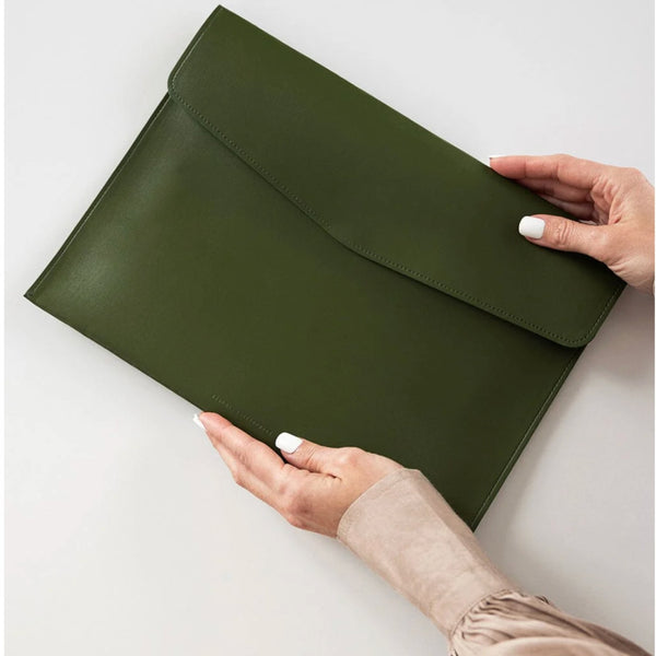 A4 Document Wallet - Olive