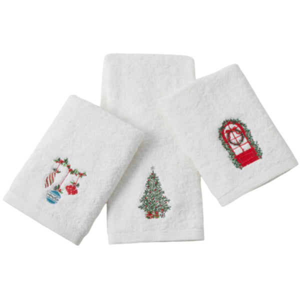 Seasons Greeting Hand Towels S/3