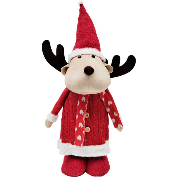 Tall Reindeer Deco Red