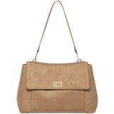 Arden Suede Shoulder Bag - Honey