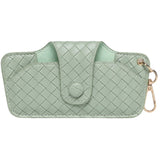 Skittle Sunglass Case - Woven Sage Green