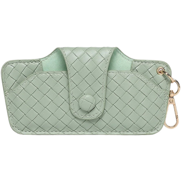 Skittle Sunglass Case - Woven Sage Green