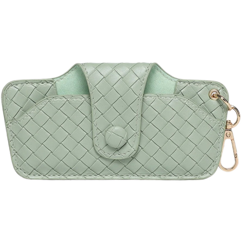 Skittle Sunglass Case - Woven Sage Green