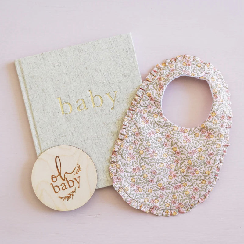 Ruffle Bib - Blossom Lily Pink