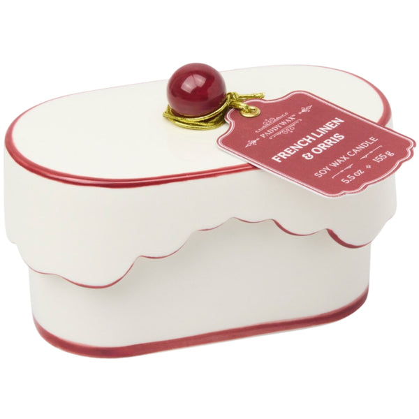 Porcelain Candle 5.5oz - French Linen & Orris