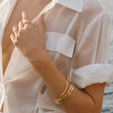 Fold Bangle - Gold