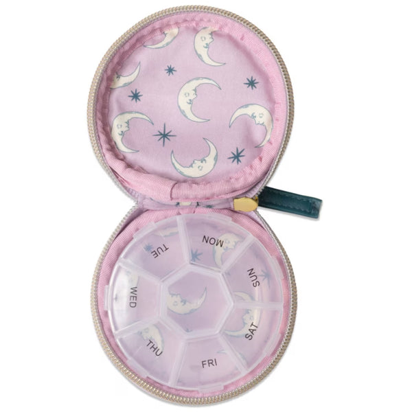 Pill Case - Teal Moon