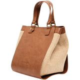 Carnegie Tote - Tan/Nat Weave