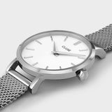 Boho Petite Mesh Watch - White/Silver