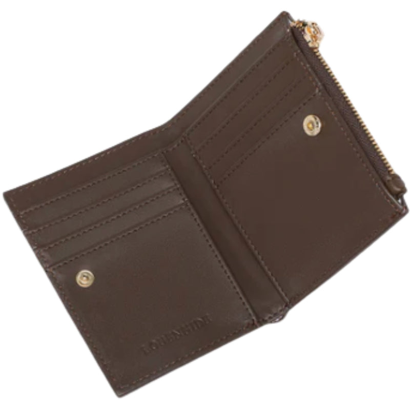 Lily Woven Wallet - Chocolate