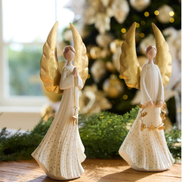 Angel Praying - White/Gold