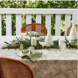 Poinsettia Table Cloth 150x350cm - Olive