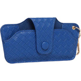 Skittle Sunglass Case - Woven Ocean Blue