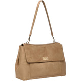 Arden Suede Shoulder Bag - Honey