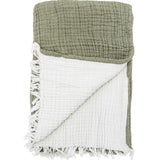 Muslin Throw - Olive