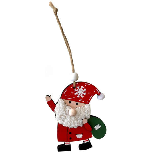 Santa Sack Hanging Deco Red