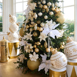 39cm LED Snowflake Bauble - White