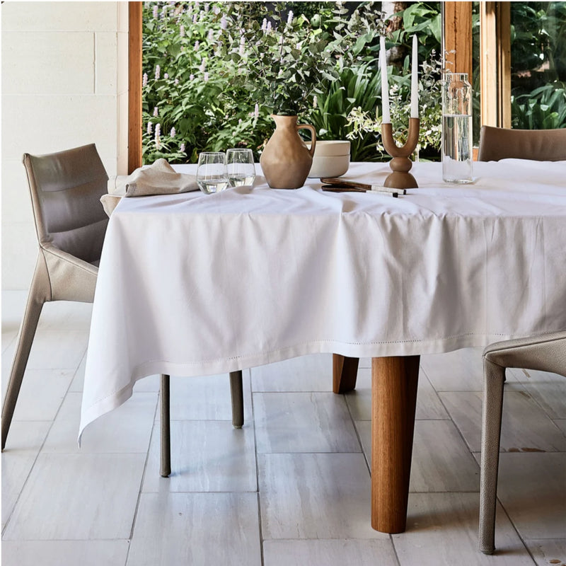 Jetty White Tablecloth 180X280