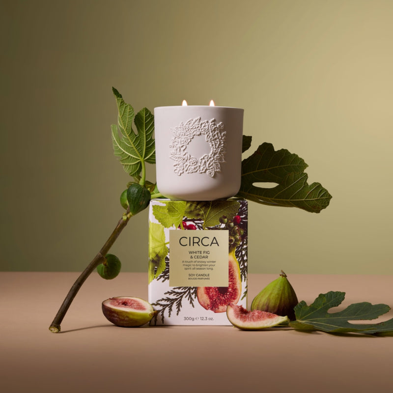 300g Candle - White Fig & Cedar 2025