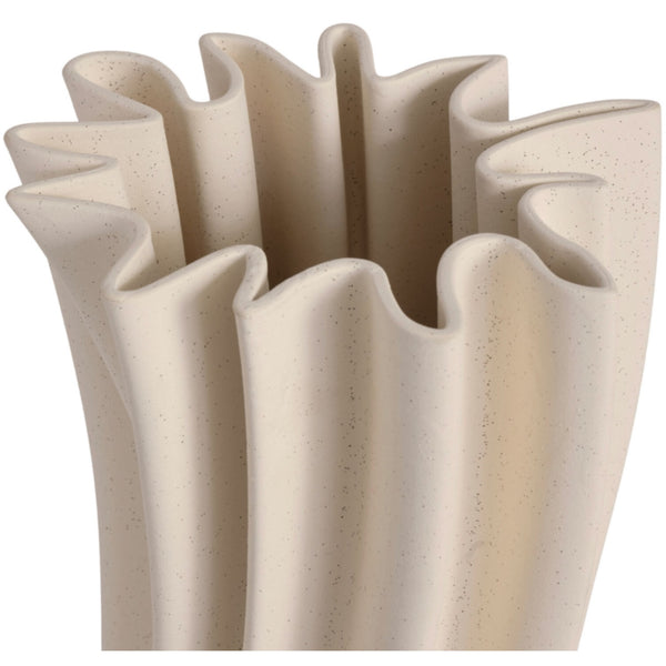 Ruth Cream Speckle Vase 37cm