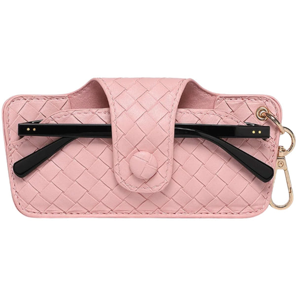 Skittle Sunglass Case - Woven Pink