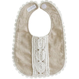 Olivia Bib - Natural Linen