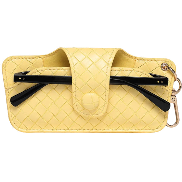 Skittle Sunglass Case - Woven Yellow