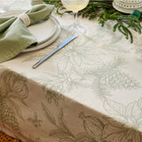 Poinsettia Table Runner 35x140cm - Olive