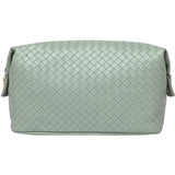 Lucinda Woven Cosmetic Case - Sage Green