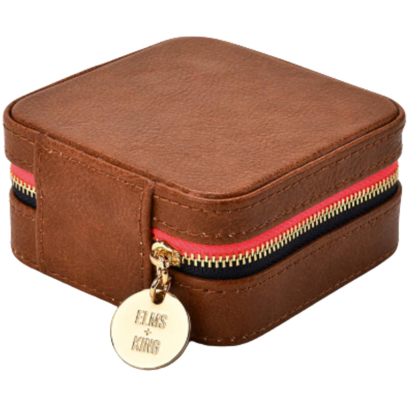 Jewellery Case - Tan Pebble