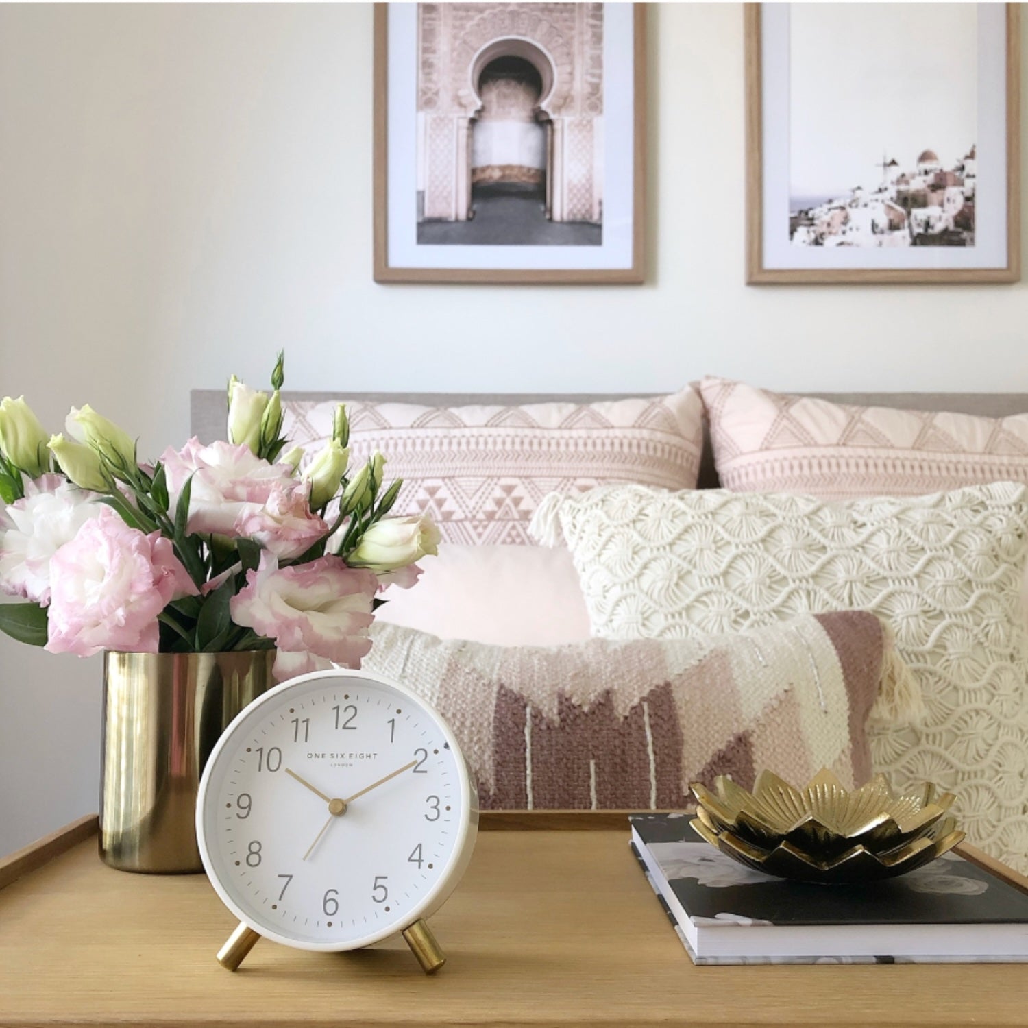 Maisie White Silent Alarm Clock