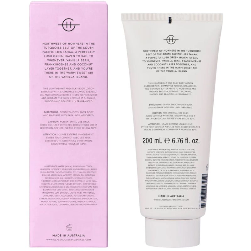 200ml Body Lotion - A Tahaa Affair
