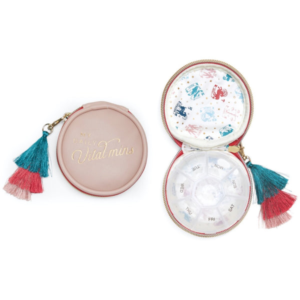 Vital-mins Pill Box - Dusty Pink