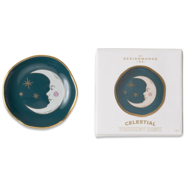 Trinket Dish - Teal Moon