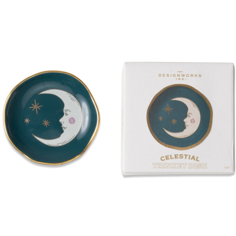 Trinket Dish - Teal Moon