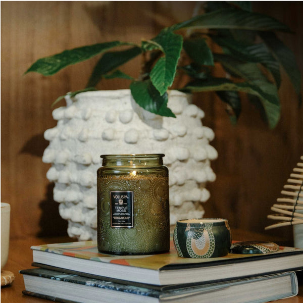 Temple Moss 100 hr Glass Candle